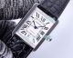 Replica Cartier Tank Watch Stainless Steel Case White Dial Black Leather Strap (4)_th.jpg